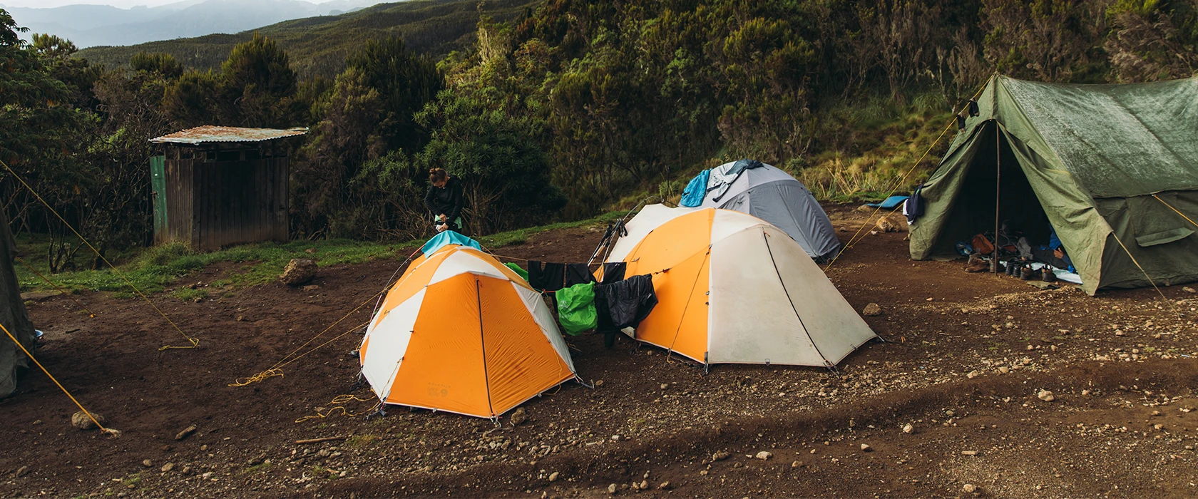 Mweka Camp on the Mount Kilimanjaro