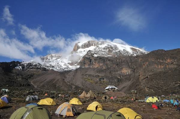 The Barranco on the mount Kilimanjaro